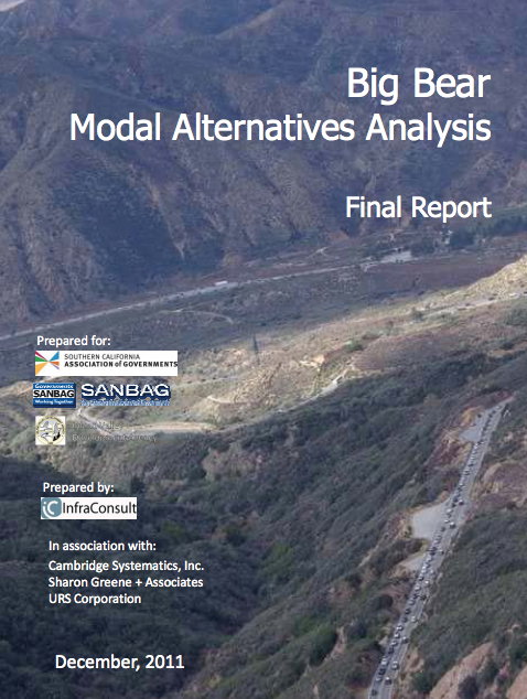Big Bear Modal Alternative Analysis (2011)