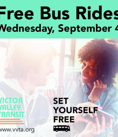 Ride Free with VVTA on Wednesday, September 4th