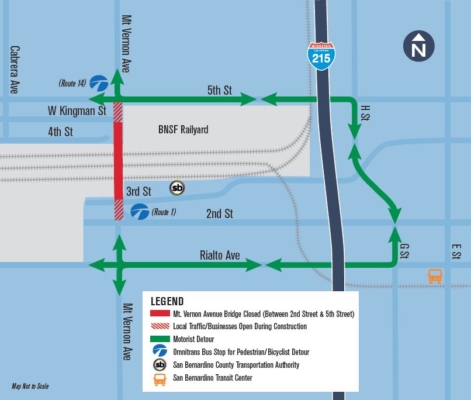 Mt. Vernon Bridge Avenue Detour Information - SBCTA